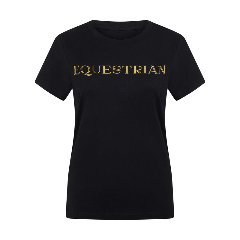 This is an image of a horse riding tshirt or horse riding wear