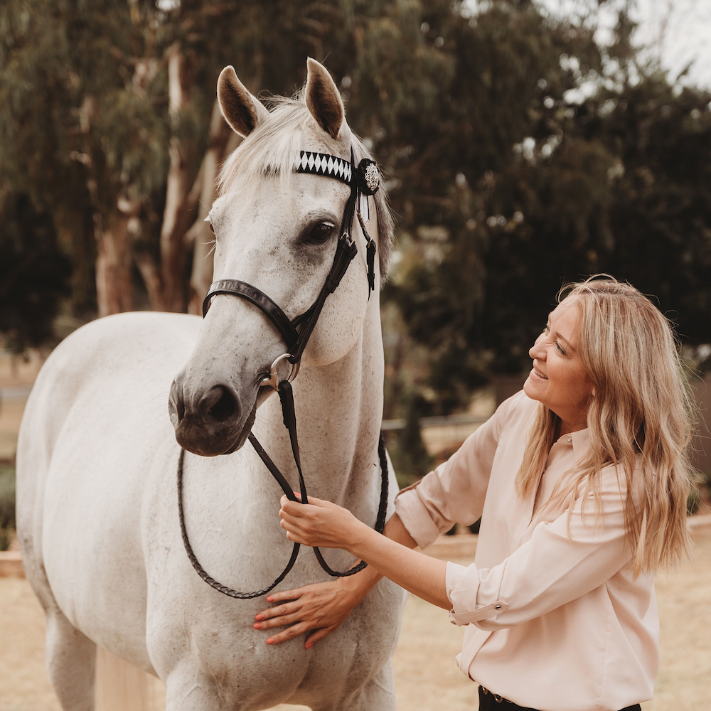 This is an image of the founder of Greyhorse Equestrian Australia