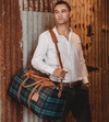 This is an image of a weekender duffle bag